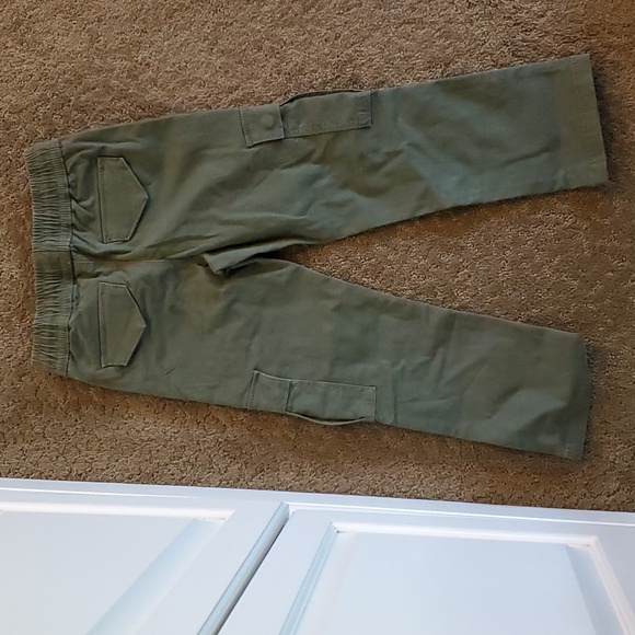 Boys Falls Creek Cotton Twill Cargo Pants Size Sm 6/7 Large NWT Army Olive Green - Picture 4 of 5